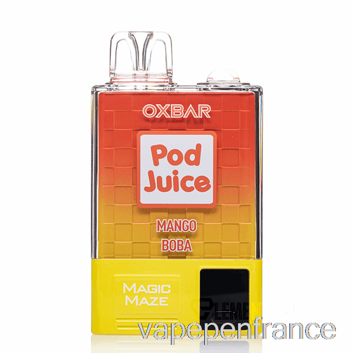 Oxbar Magic Maze Pro 10000 Jetable Mangue Boba - Stylo Vape Pod Juice